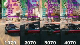 GTX 1070 vs RTX 2070 vs RTX 3070 vs RTX 4070 - Testing Hd Gameplay