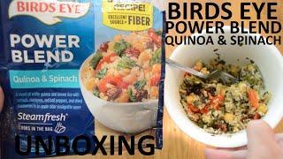 Unboxing Birds Eye Power Blend Quinoa & Spinach Steamfresh Cooks In The Bag