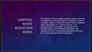 Blockchain in Education Part 1 of 2 Academic records and FERPA