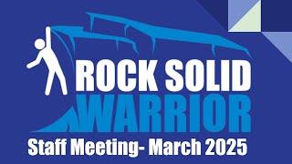 March 2025 RSW Staff meeting