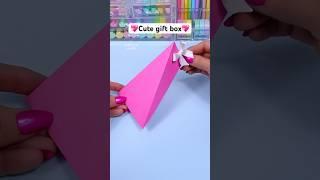 Cute gift ideas / DIY Paper craft / Easy Triangular gift box #diy #craft #handmade #art #papercraft