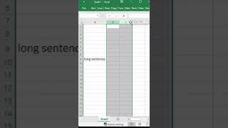 How to change the column width in Excel #exceltips #microsoftexcel