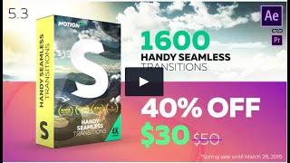 1600 Handy Seamless Transitions!!