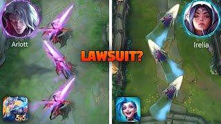 New hero Arlott is a copy of Irelia from League of Legends?