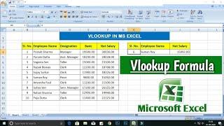 How To Use VLOOKUP Formula in Microsoft Excel | VLOOKUP in Excel | Excel VLOOKUP