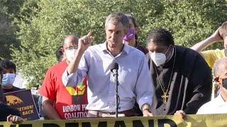 Beto at the Launch of the Georgetown-to-Austin March for Democracy