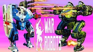 Griffin ,Galahad  LEO и другие роботы War Robots - БИТВА РОБОТОВ #32 Видео для детей как мультик.