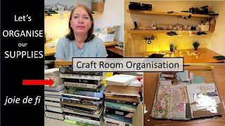 Let's Organise Our Craftroom Supplies ⭐ Stop Feeling Overwhelmed 