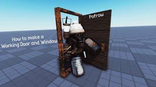 How to make a Working Door and Window | Roblox Studio