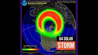 Severe G4 Solar Storm happening now. Will we see G5? Thursday Earthquake update 10/10/2024