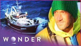 Ben Fogle Tests His Skills At Extreme Deep Sea Fishing | Trawlermen's Lives | Wonder