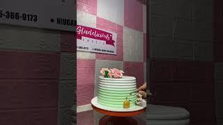 Floral theme cake