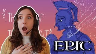 Mythology Nerd Reacts To EPIC: The Musical - TROY SAGA Animatics For The First Time