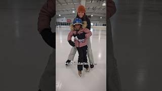 How it started vs how it's going ice skating edition ️️
