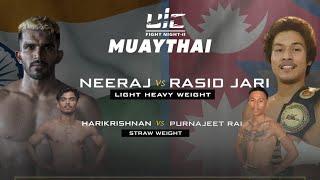 India  vs Nepal  | UIC Fight Night 2 - Muay Thai | Lulu Mall Hyderabad