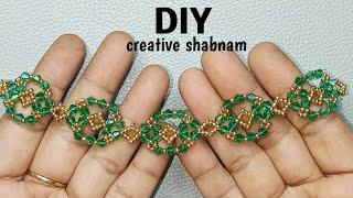 how to make a beautiful bracelet: beautiful jewelry handmade: creative shabnam