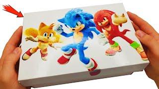 Sonic 3 The Hedgehog Box Surprise Collection Unboxing Tails Knuckles ASMR no talking Mystery box 3