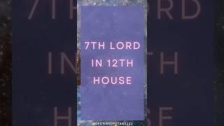 7th lord in 12th house#spouse #spouseastrology #7thlord #astrology #astrologyobservations