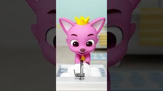 Wash your hands before you eat!  #mealtime #pinkfong