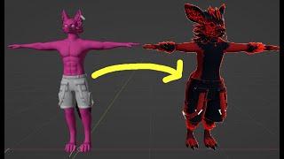 How to fit clothing for a different avatar base (Unity / VRChat Tutorial 2023)