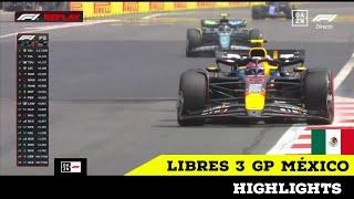 RESUMEN Y SERIEDAD - LIBRES 3 GP MÉXICO HIGHLIGHTS MEJORES MOMENTOS VIDEOS - CHECO PEREZ VERSTAPPEN