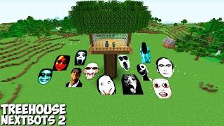 SURVIVAL TREE HOUSE 2 WITH JEFF THE KILLER and SCARY NEXTBOTS in Minecraft - Gameplay - Coffin Meme