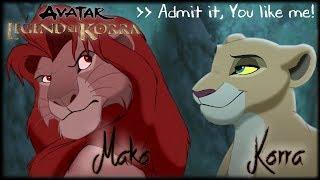 Simba(Mako) VS Kiara(Korra) "Admit it you like me!" [VOICEOVER]