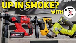 DeWalt vs Ryobi vs Bauer SDS Rotary Hammers | with Torque Test Channel