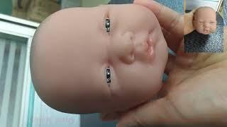 6inch and 8inch baby doll head ,PVC toy,super quality!