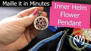 Chain Maille Tutorial - Inner Helm Flower Pendant