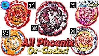 All PHOENIX Qr-Codes | Все Qr-Коды Phoenix - Beyblade Burst Surge