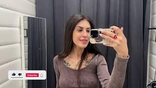 [4K] Transparent Try On Haul with Lera | See Through No Bra Trend