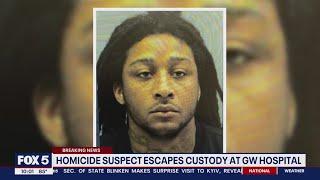 Homicide suspect escapes custody at GW Hospital