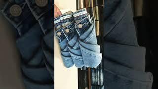 New style jeans folding |  jeans diaplay folding