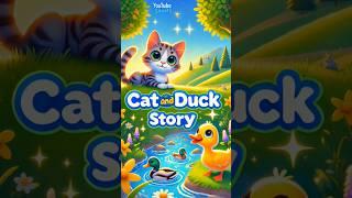 "The Cat and the Duck: An Unlikely Adventure!" #music #shorts #animals #story  #ytshorts #subscribe