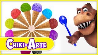 Chiki-Arte Aprende a Dibujar | Una Ruleta de Helados Pintados de Colores