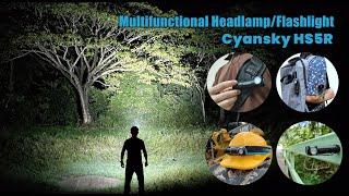 Cyansky HS5R Multifunctional Headlamp/Flashlight, SFT40 LED, White & Red Light, Magnetic tail