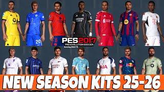 PES 2017 NEW SEASON KITS 2025-2026 UPDATE V4