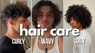 Hair care routine for guys (curly,wavy,coily,straight)