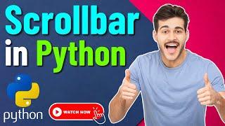 Python Tutorial of a Listbox with Scrollbar | Vertical Scrollbar in Python Tkinter