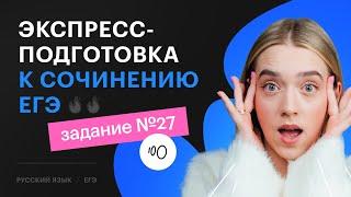 ПОЛНЫЙ РАЗБОР сочинения ЕГЭ 2024 по русскому за час | ВСЕ критерии задания №27