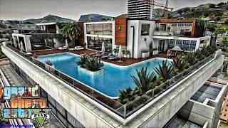 Experience the EPIC 15 million-dollar Vinewood Hill Rooftop Lifestyle in GTA 5