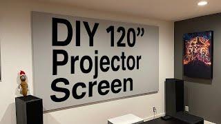 DIY 120" Projector Screen Build | VAVA 4K Laser Ultra Short Throw (UST) Projector