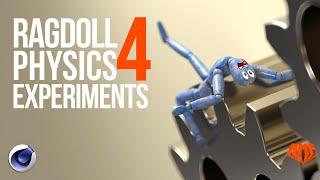 RagDoll Physics Experiments 4 | Physics fun in Cinema 4D