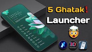 "5 best unique android launchers"for Pro users ll Ghatak! launchers 2024 