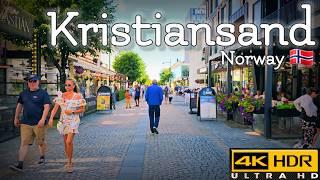 Walk with Me in Kristiansand in Norway | City Center | 4K HDR | July 2024