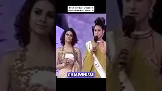 Such a tough vocab question, but the finalist absolutely nails it!  #MissIndia2004"