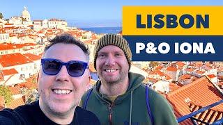  P&O Cruises Iona in the Stunning Port of Lisbon   Arrival Views  NYE2025