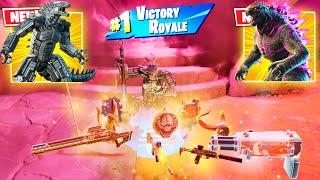 MECHAGODZILLA (GODZILLA PORTAL) vs NEW 3 MEDALLIONS & MYTHIC’S CHALLENGE ( NEW! FORTNITE CHAPTER 6 )