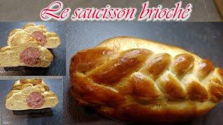 Saucisson brioché (recette de brioche salée avec un saucisson Lyonnais à la pistache)